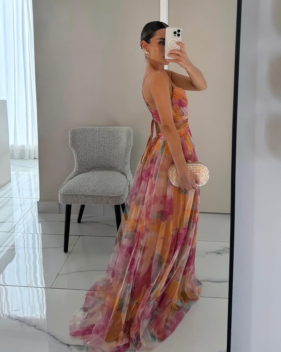 Arabel | Magnifique robe longue à imprimé floral