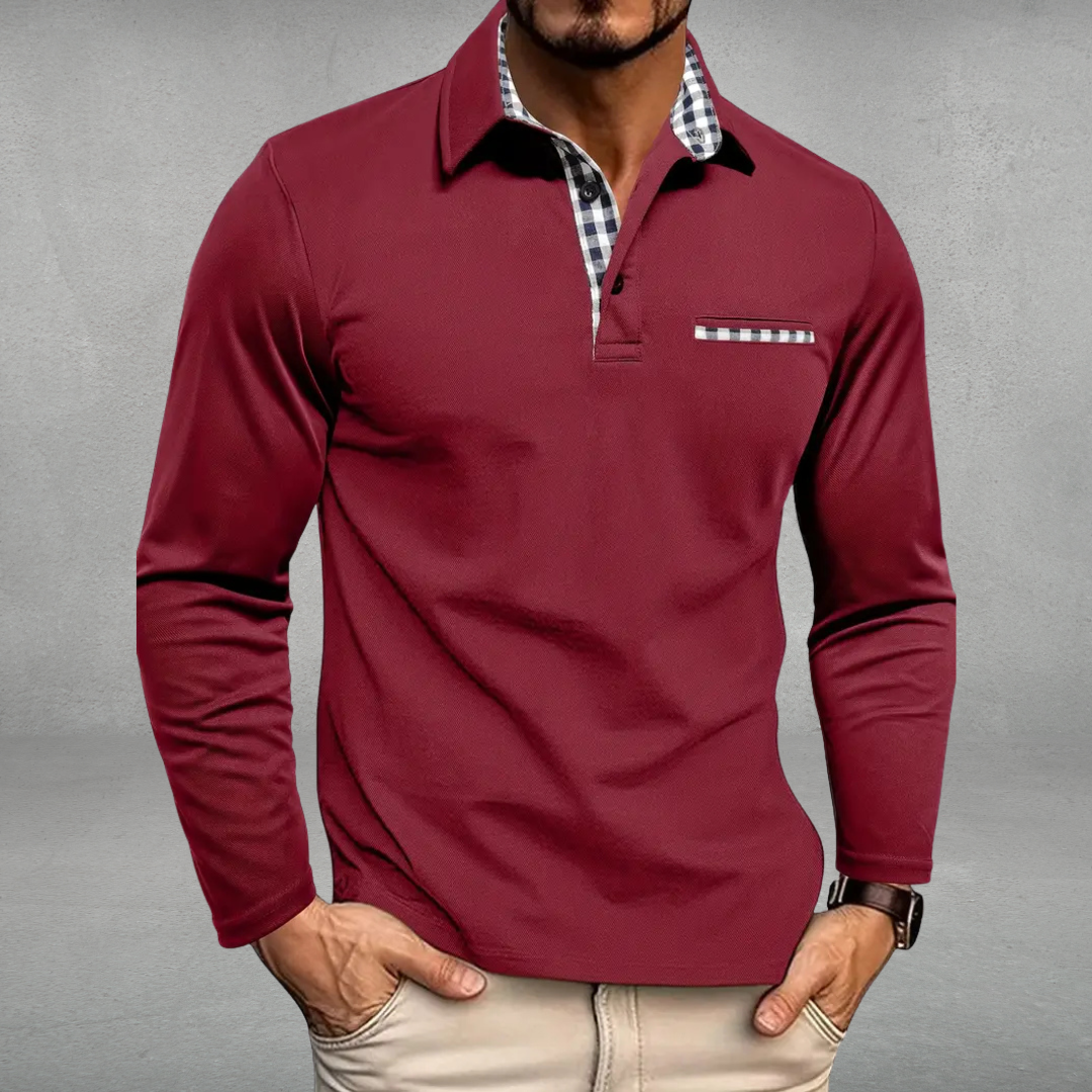 Julien | Polo à manches longues élégance décontractée