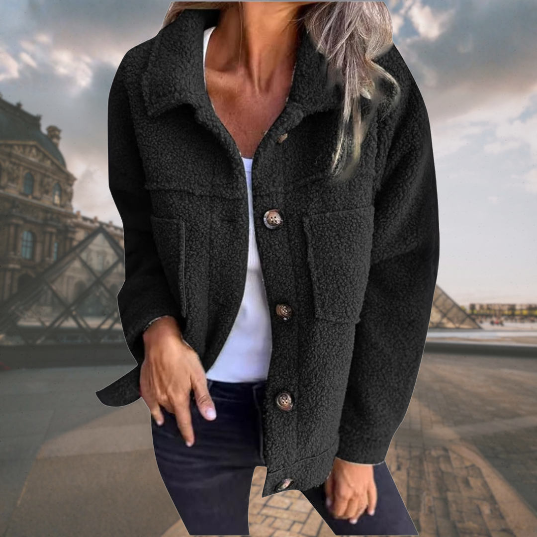 Alizée | Veste boutonnée douillette