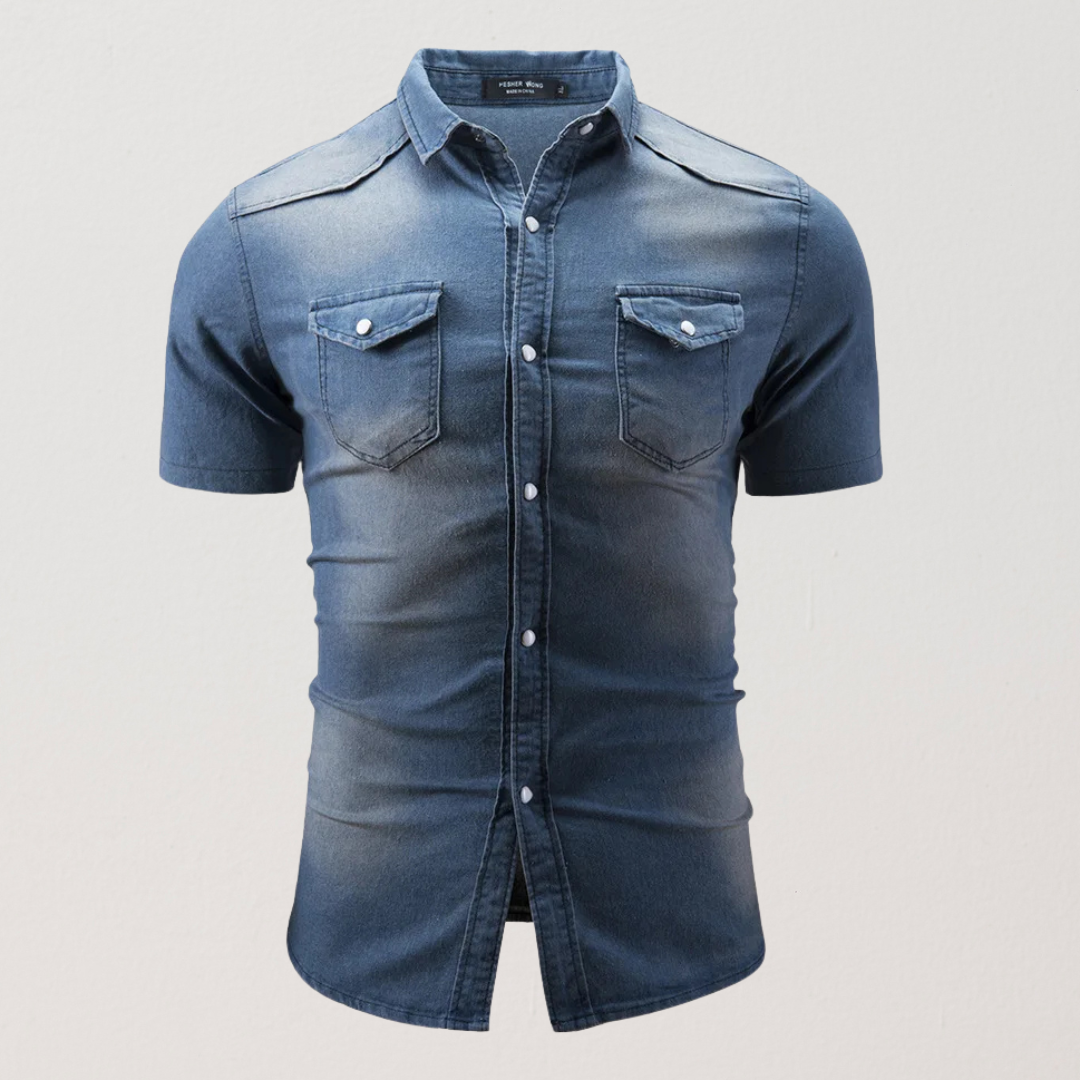 Léo | Chemise en denim à manches courtes