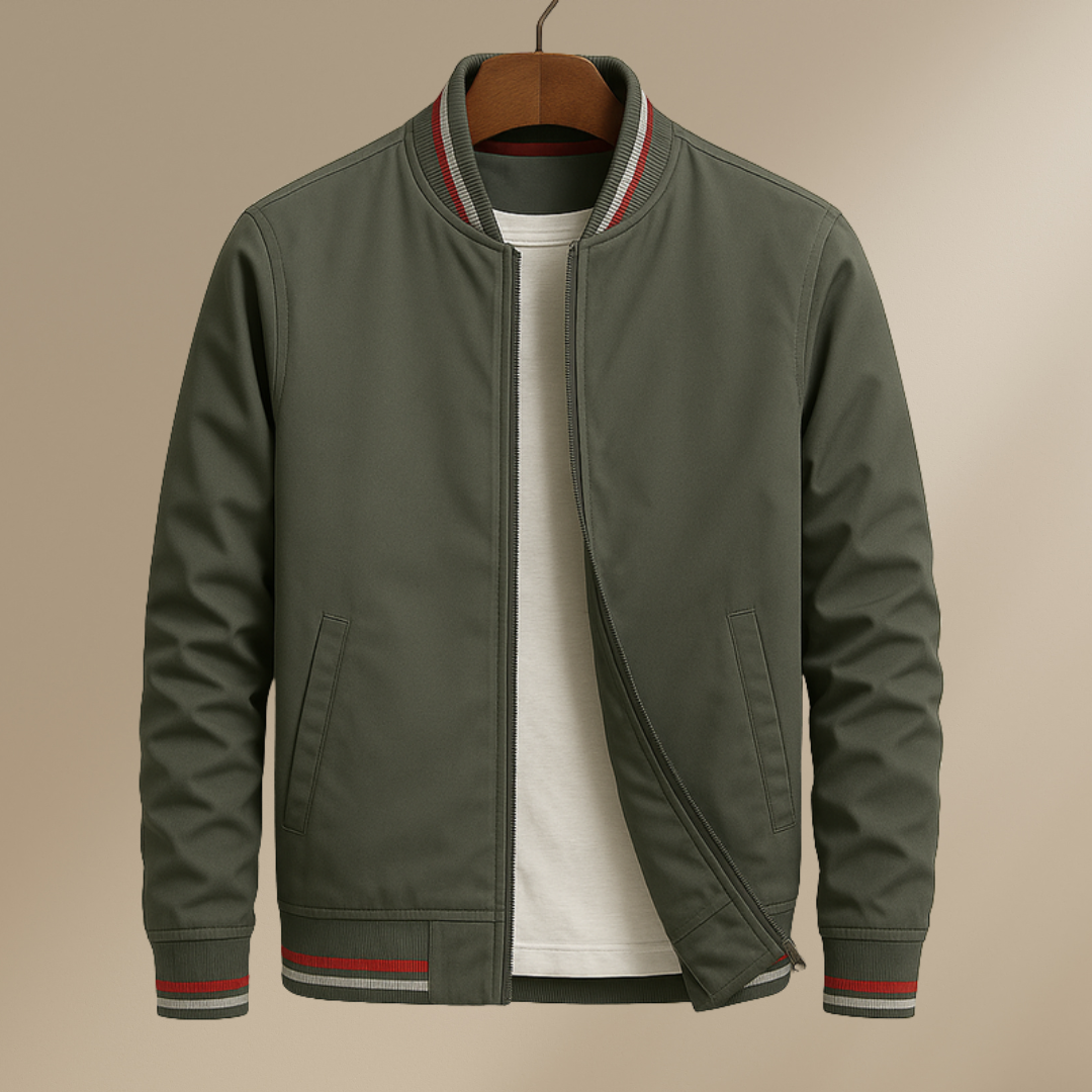 Théo | Blouson Bomber Élégant à Rayures