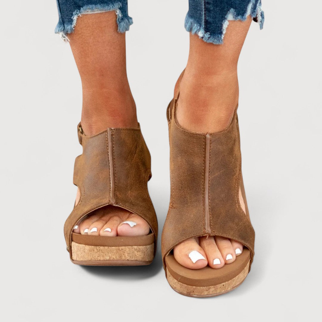 Cira | Sandales à talons compensés