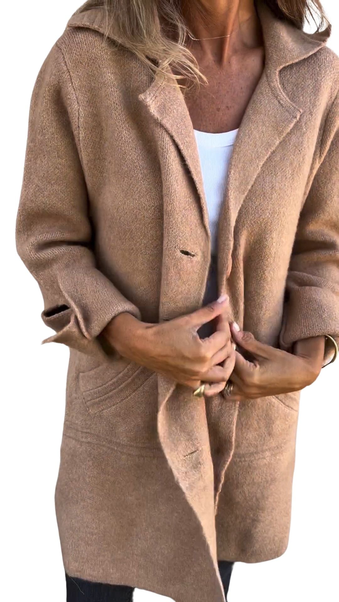 Magdalena | Manteau long décontracté à revers