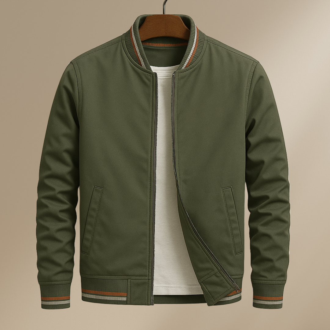 Théo | Blouson Bomber Élégant à Rayures