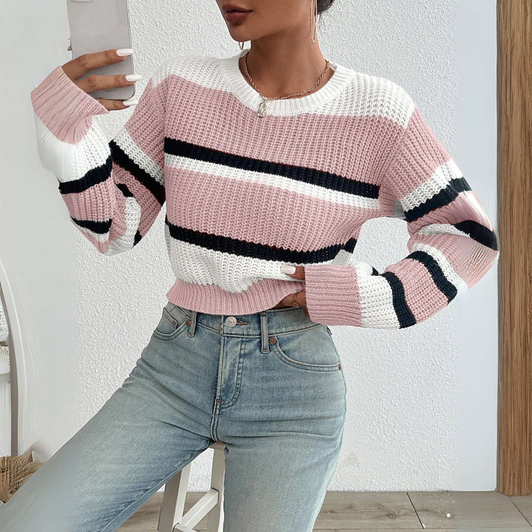 Celia | Pull en maille avec épaules dénudées