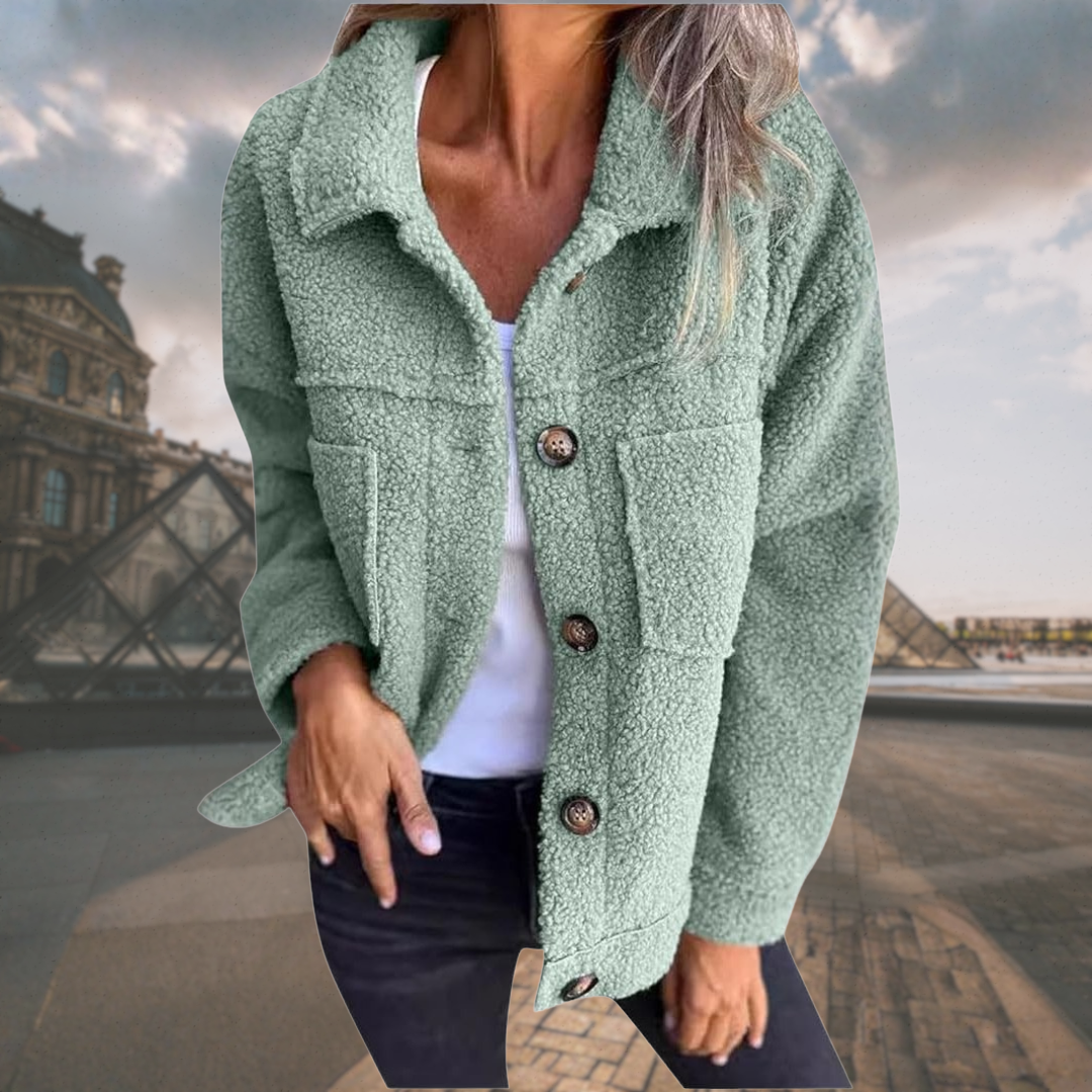 Alizée | Veste boutonnée douillette