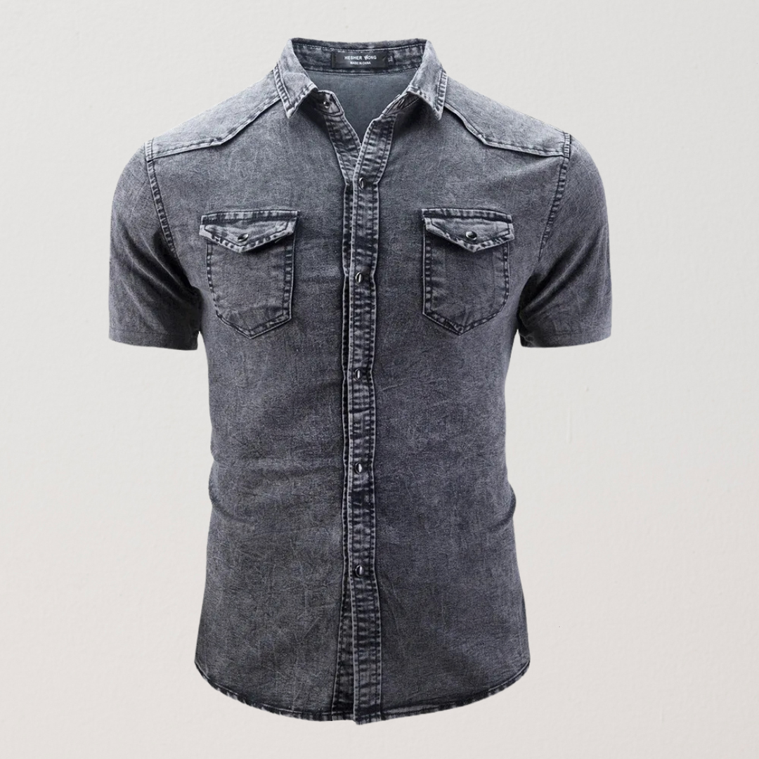 Léo | Chemise en denim à manches courtes