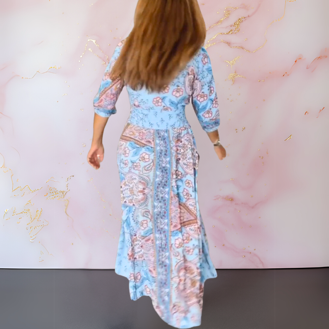 Marga | Élégant robe d'été avec décolleté en V