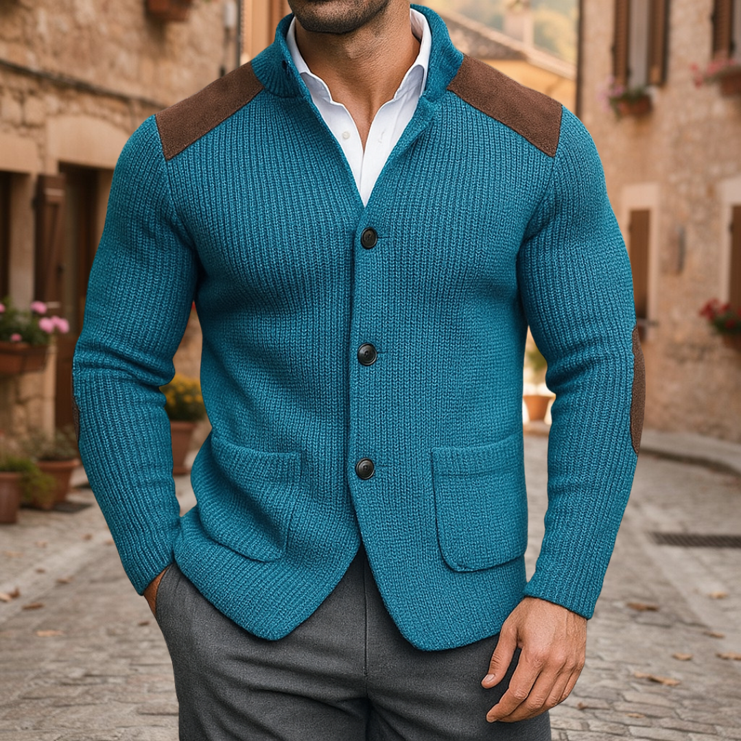 Marvonn | Cardigan Structuré à Col Relevé