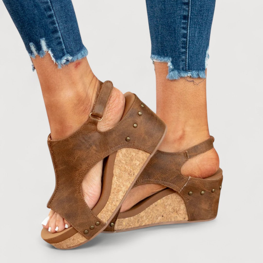 Cira | Sandales à talons compensés