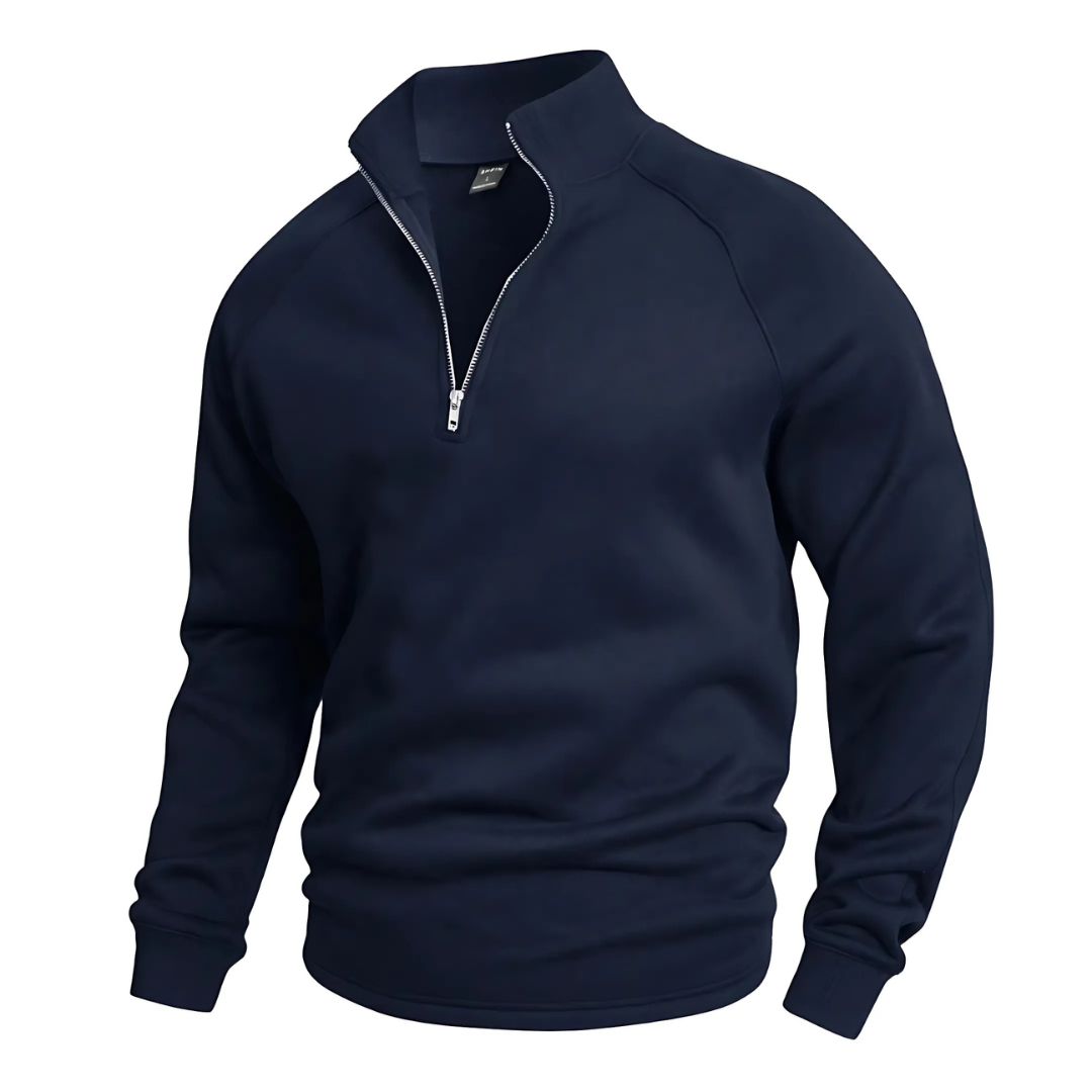 Salvador | Chemise de détente avec mi-fermeture éclair