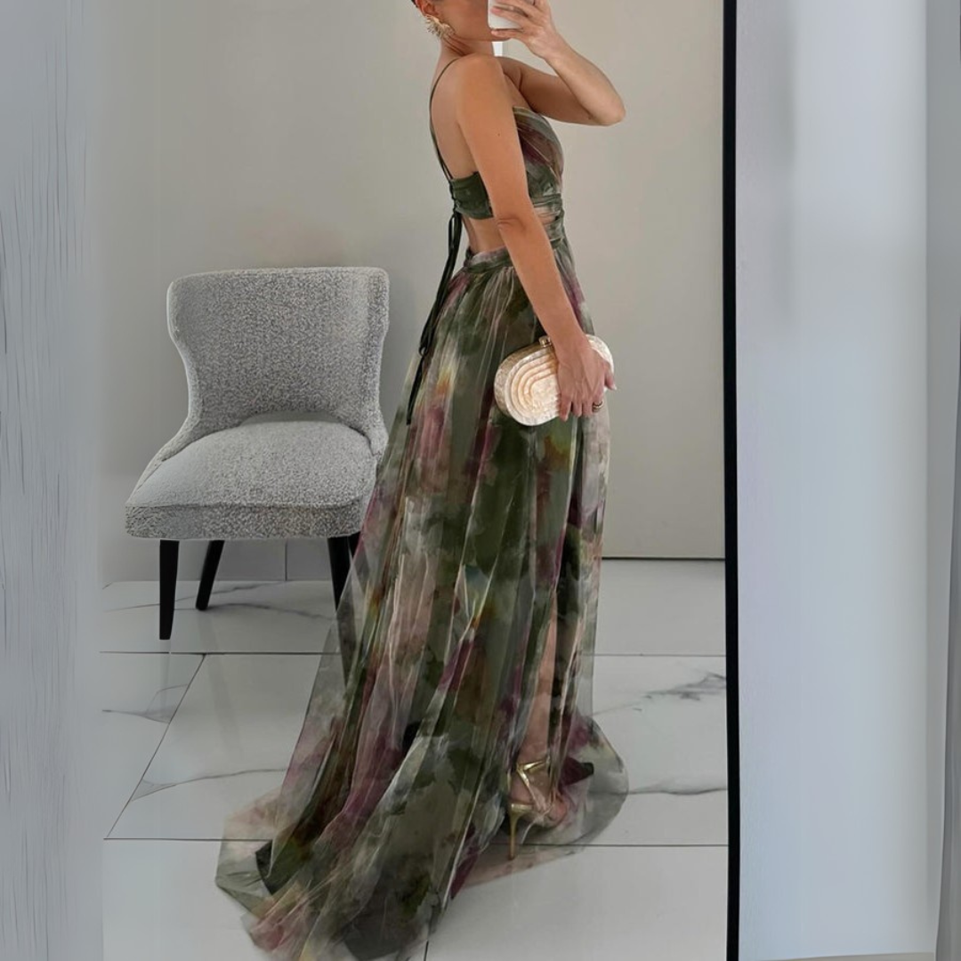 Camila | Robe longue charmante avec imprimé floral