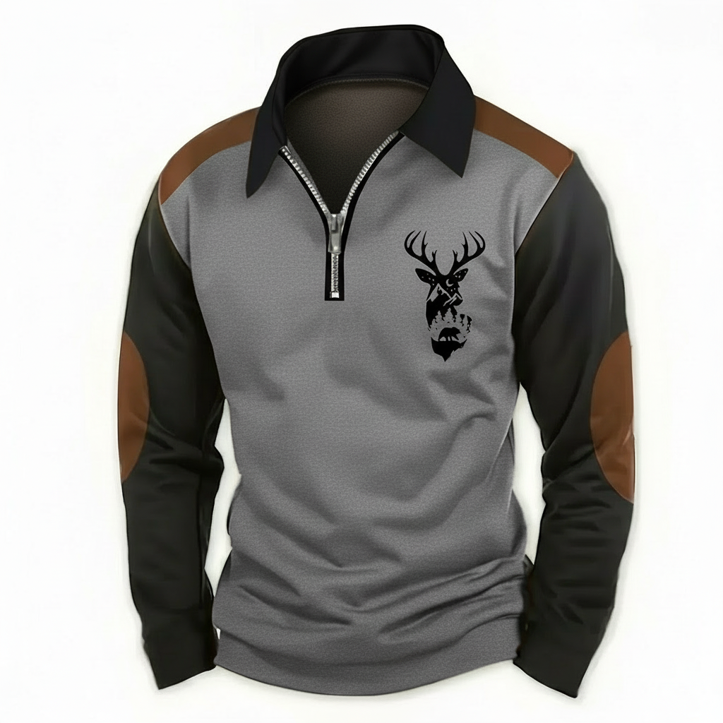 Drevan | Haut Demi-Zip Forestier