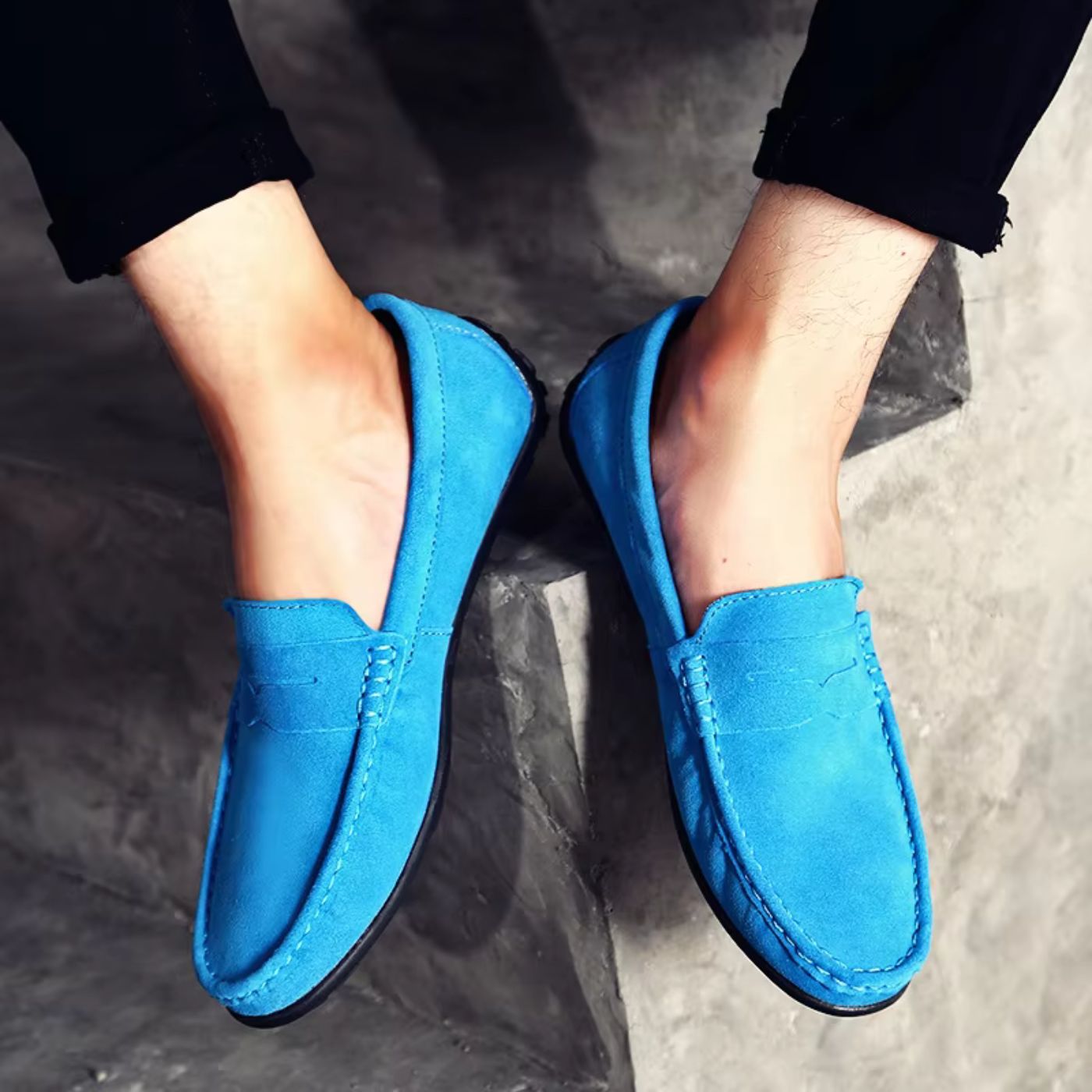 Harold | Mocassin en daim doux