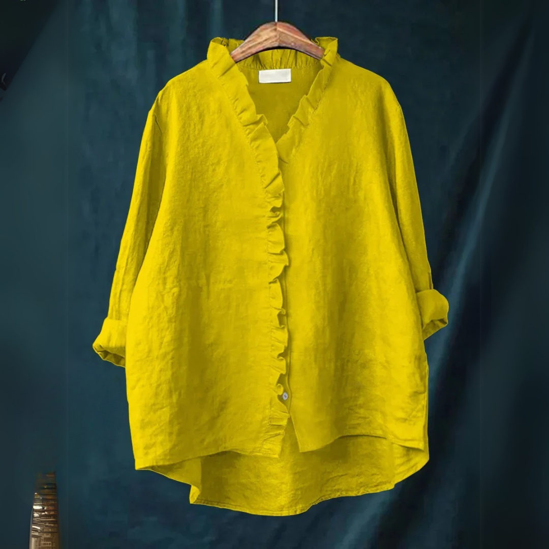 Sanela | Chemise décontractée à volant