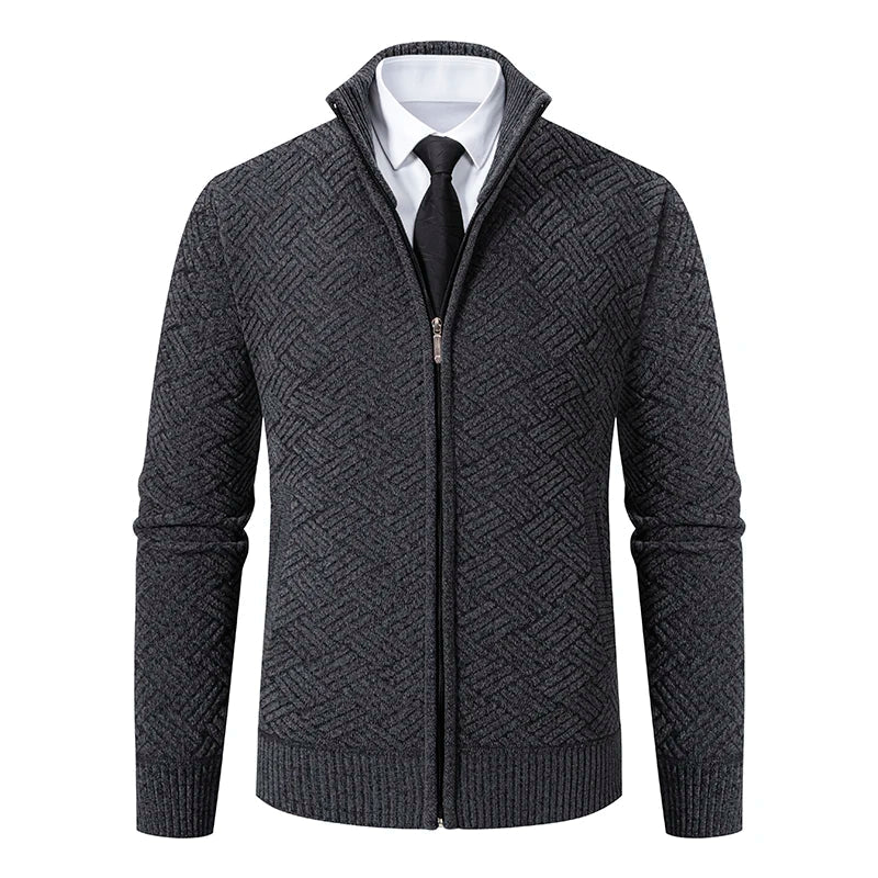 Montclair Edge | Cardigan zippé à motif raffiné