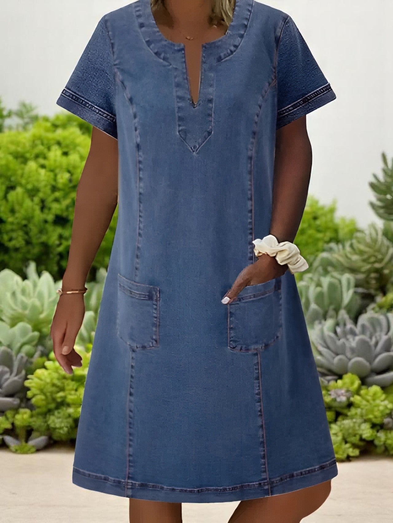 Gilja | Robe en denim doux