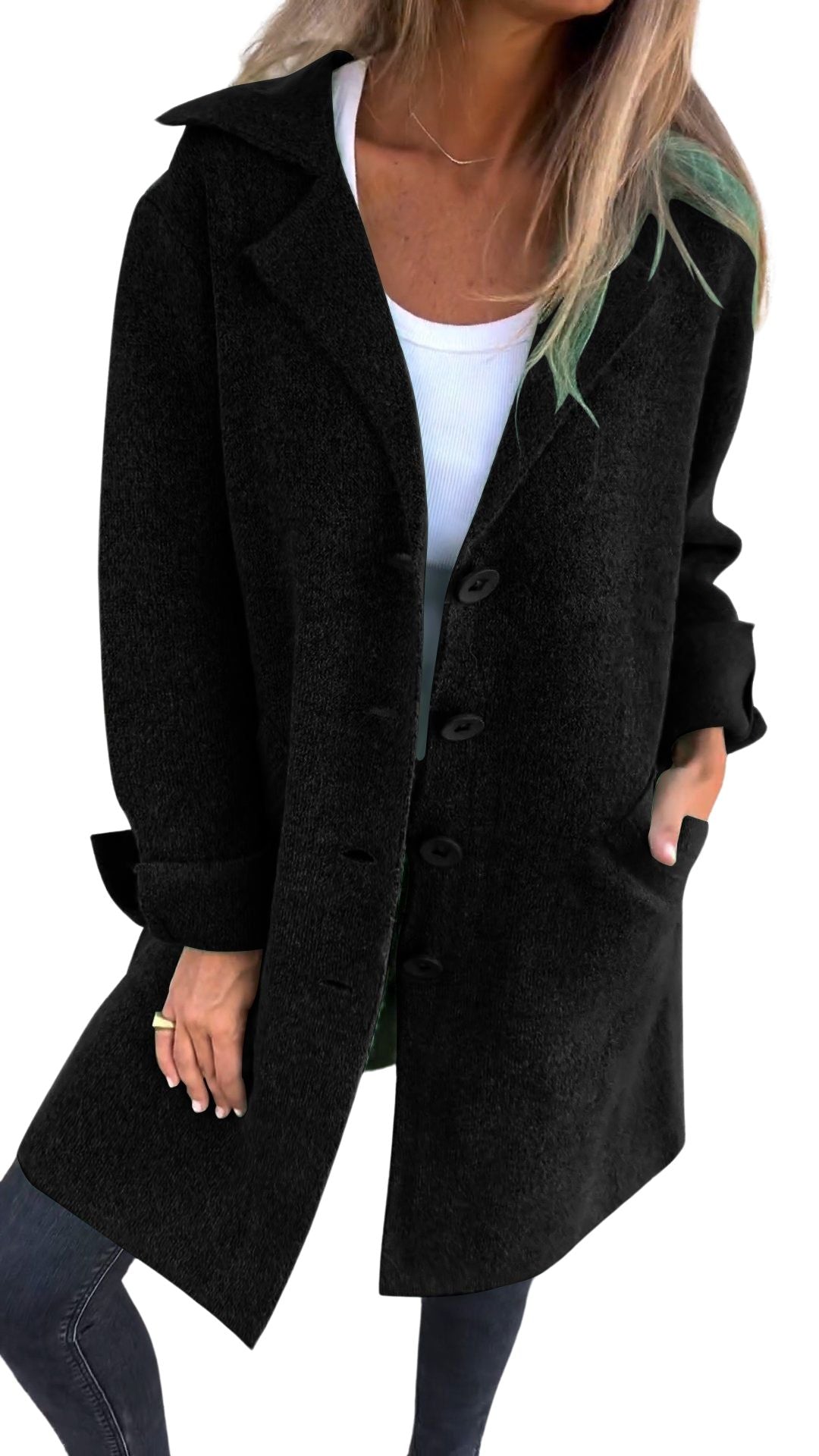 Magdalena | Manteau long décontracté à revers