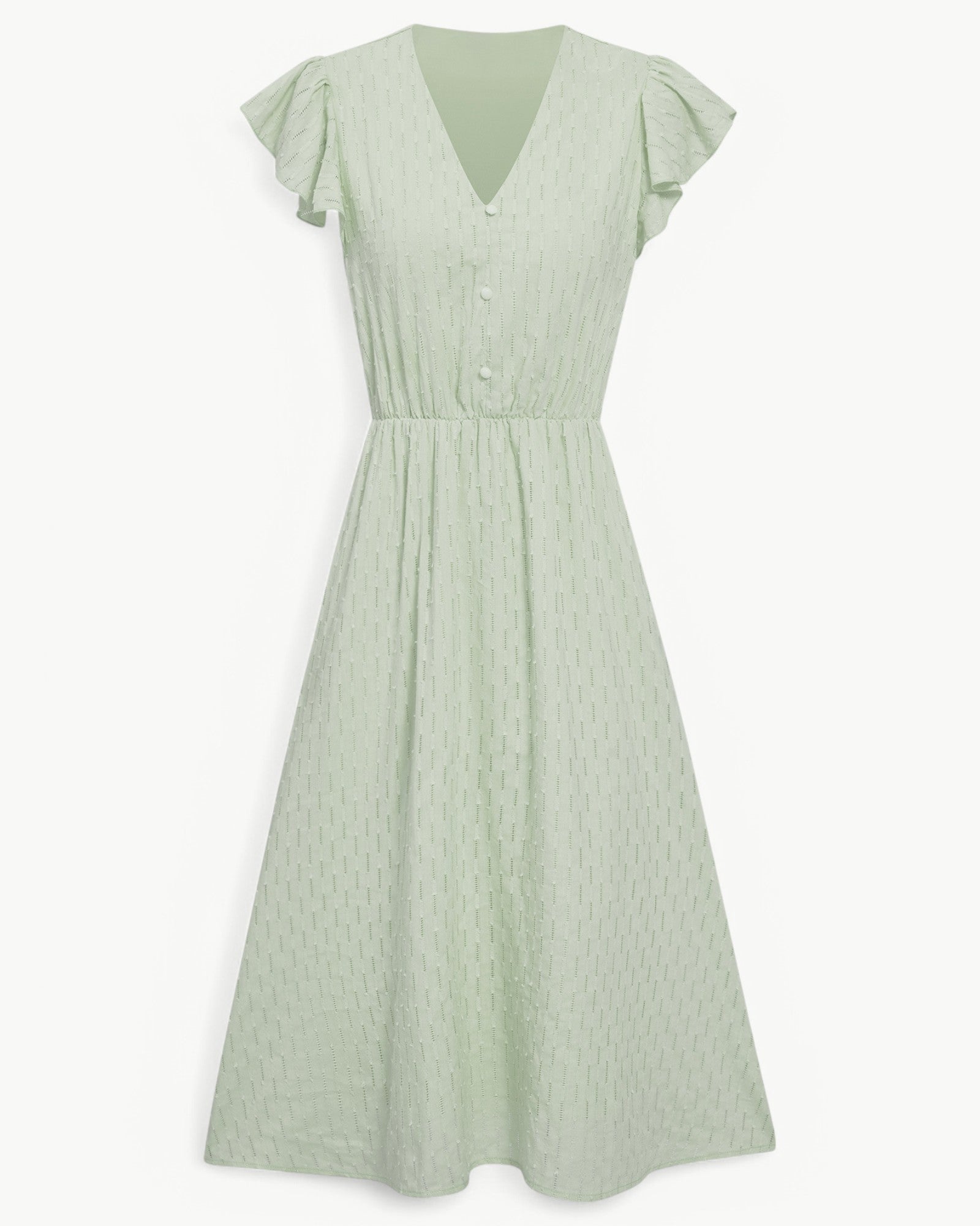 Belicia | Robe à décolleté en V et manches volantées