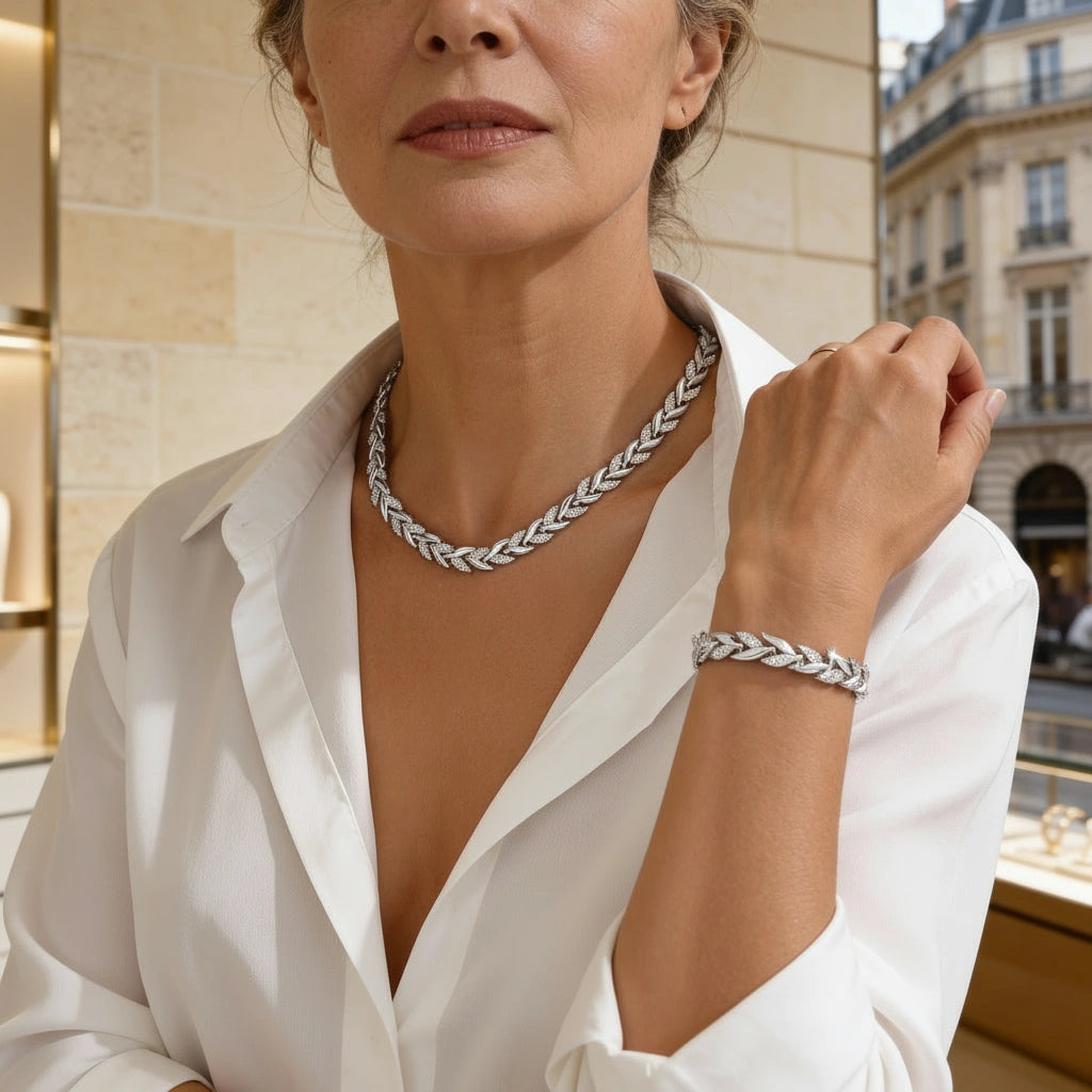 Aurivelle | Parure chaîne lumineuse