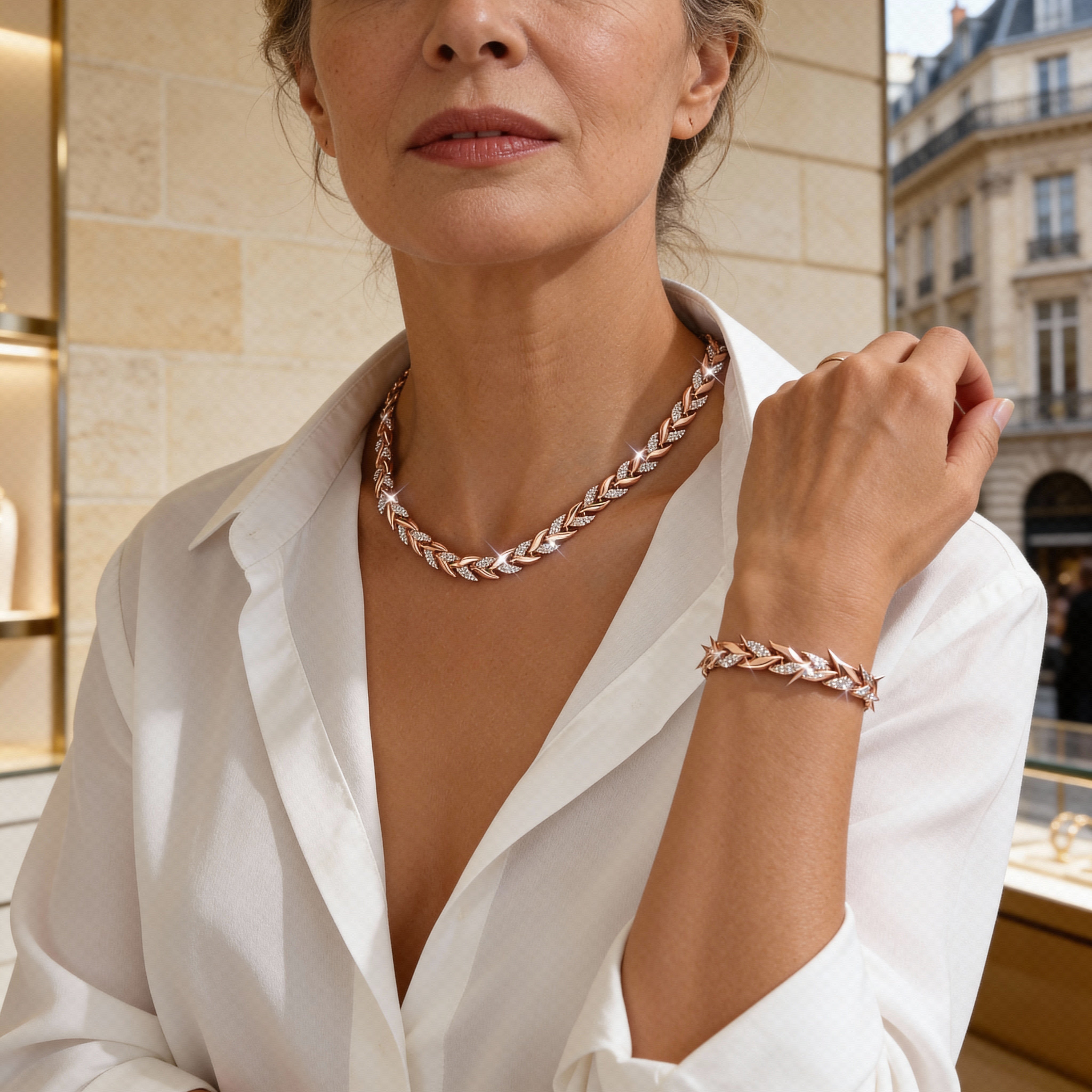 Aurivelle | Parure chaîne lumineuse