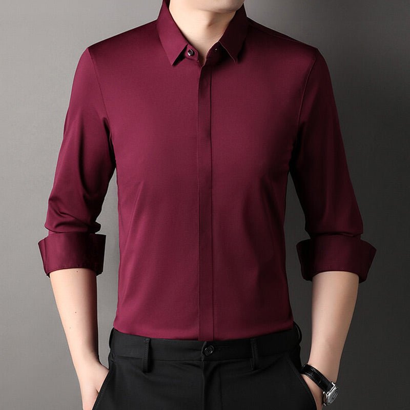 Mitchel | Chemise extensible sans repassage pour hommes