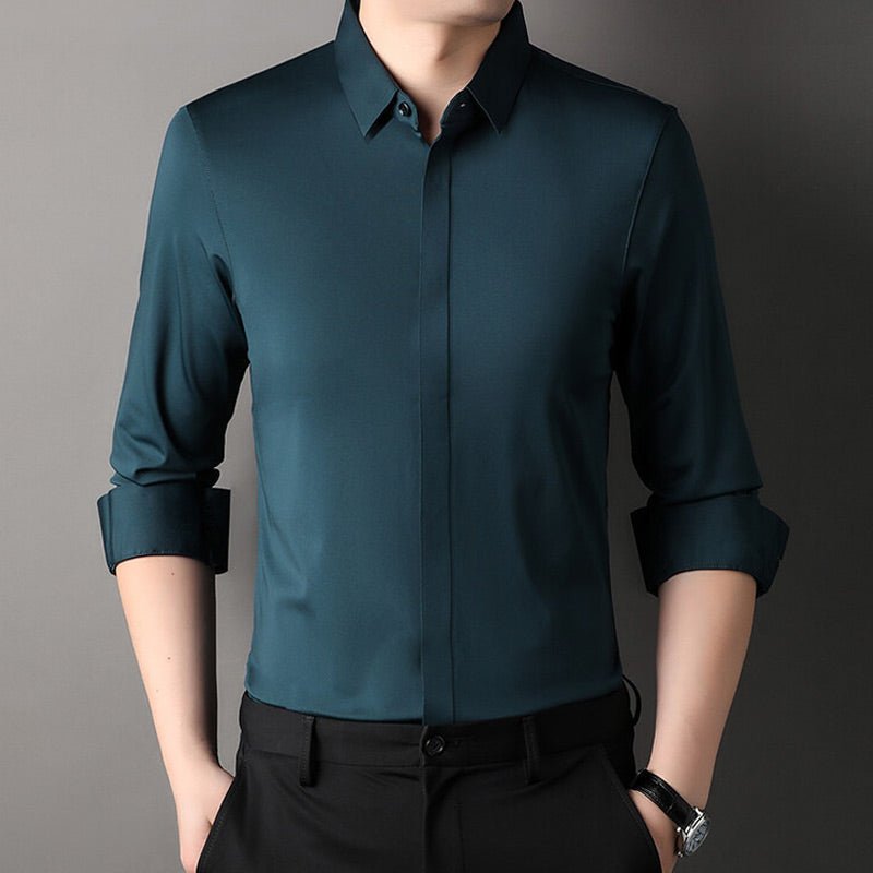 Mitchel | Chemise extensible sans repassage pour hommes