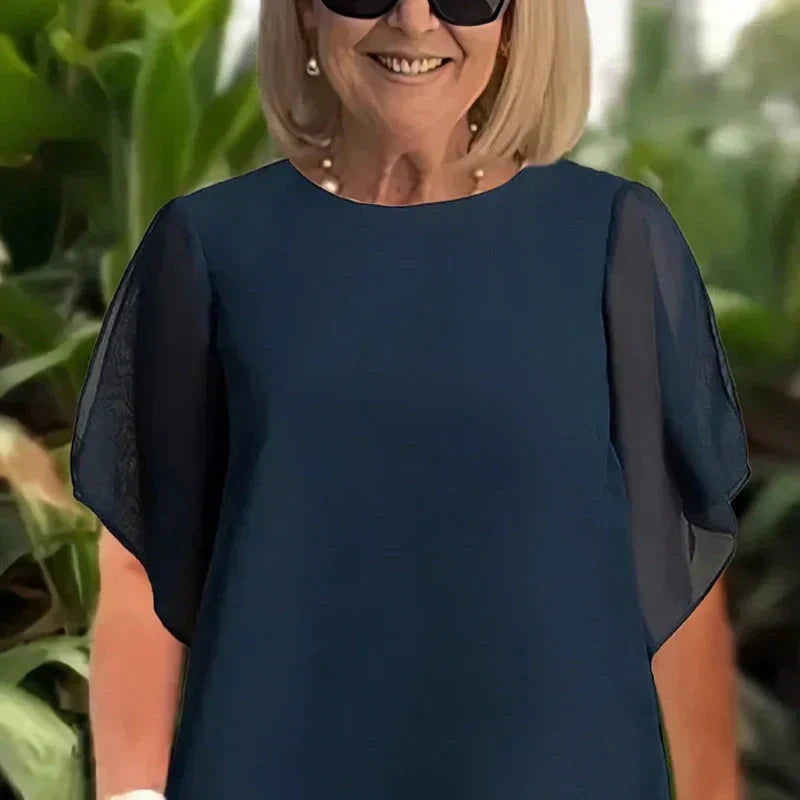 Herlene | Ensemble de haut et pantalons irréguliers élégants