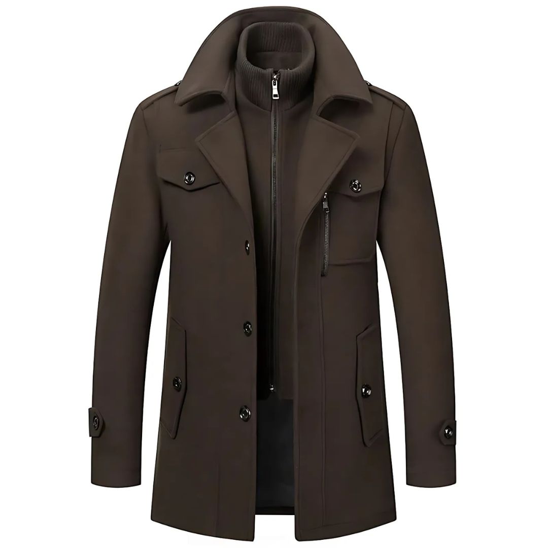 Adrien | Manteau d’hiver raffiné à col montant